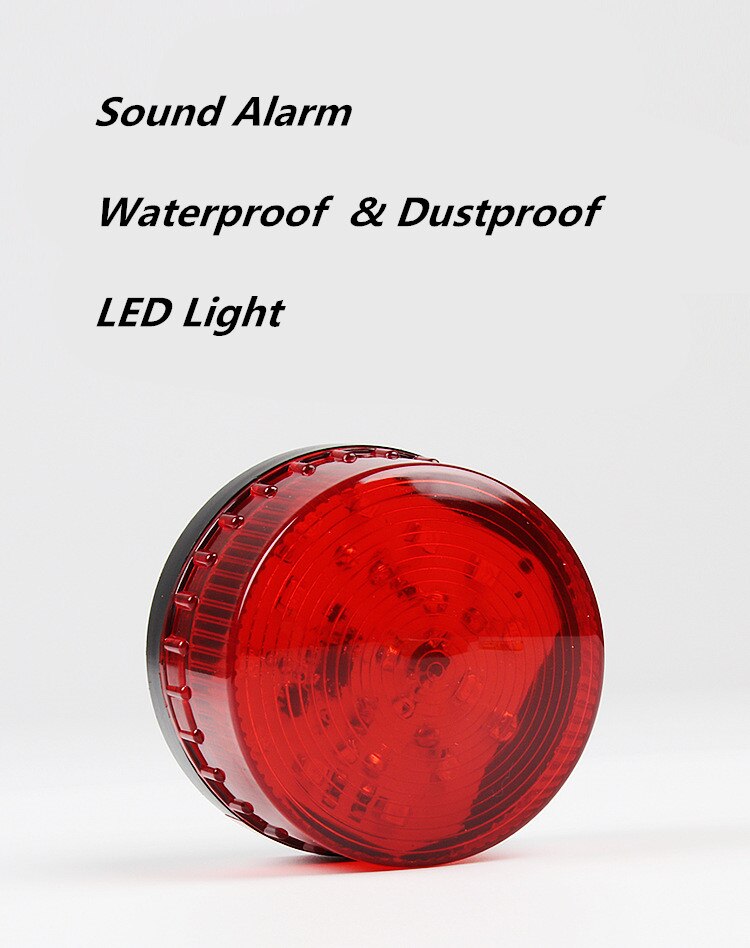 4 farger lte -5061 signal varsellys vanntett 220v indikatorlys led lampe lite blinkende lys trygghetsalarm