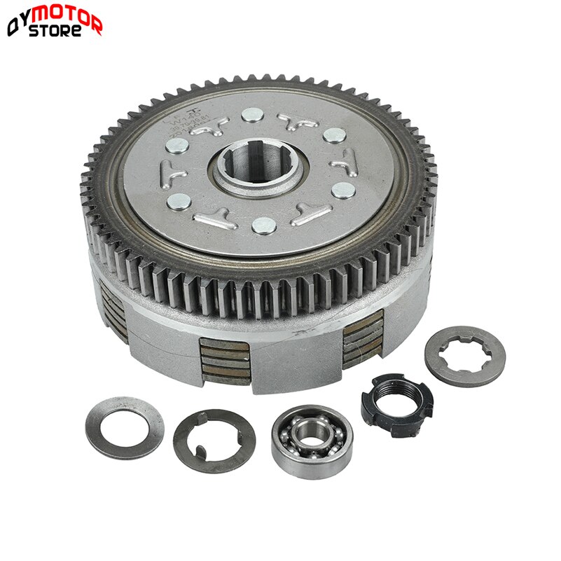 140cc Complete Manual Clutch Assembly kit For 55mm Bore lifan 140 140cc 1P55FMJ Horizontal Kick Starter Engines Dirt Pit Bike: Default Title