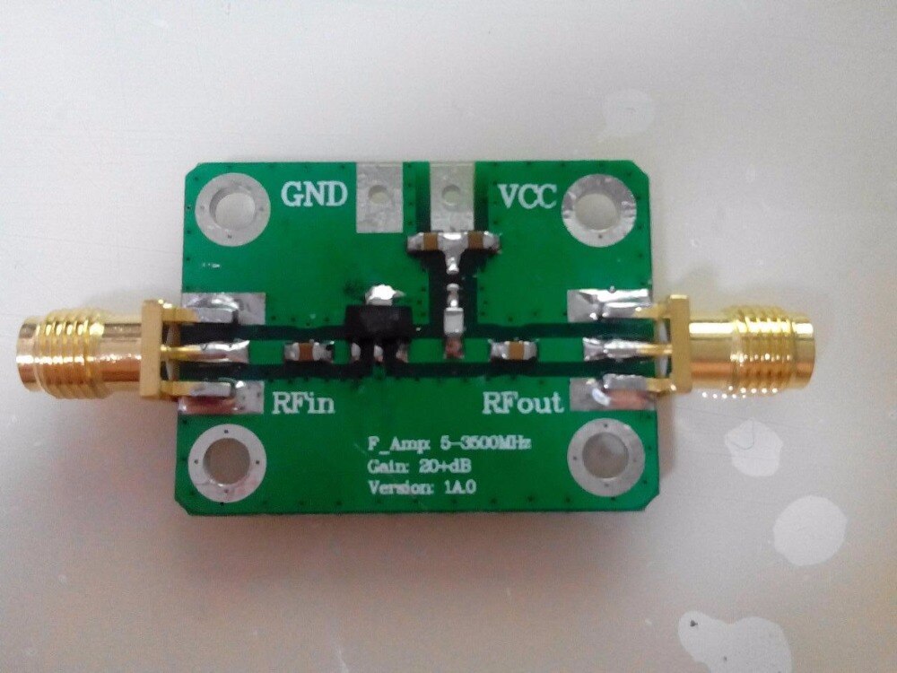 1 pz nuovo amplificatore amplificatore a basso rumore a banda larga RF LNA guadagno 5-3500MHz: 20db