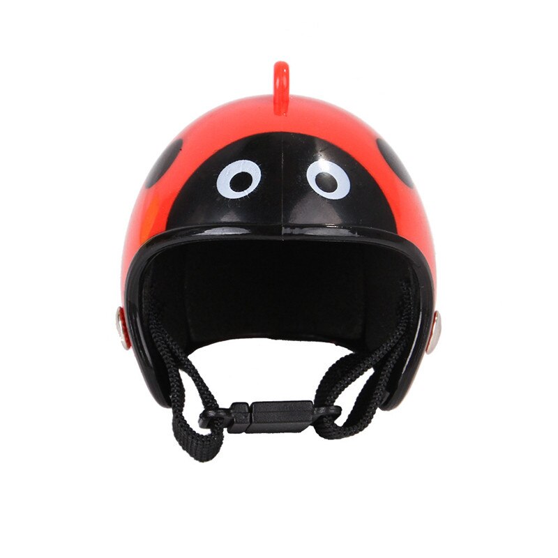 Cute Chicken Hat Chicken Helmet Protection Head Small Pet Hard Hat Bird Cap Headgear For Chicken Duck And Other Poultry: Ladybug