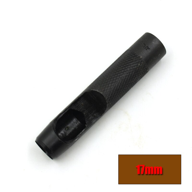 20 größe Stahl Hohl See Stanzen Leder Dichtung Hohl schlagen einstellen Dichtung Gürtel See Hand See Stanzen Zubehör Handwerk Werkzeug: 17mm