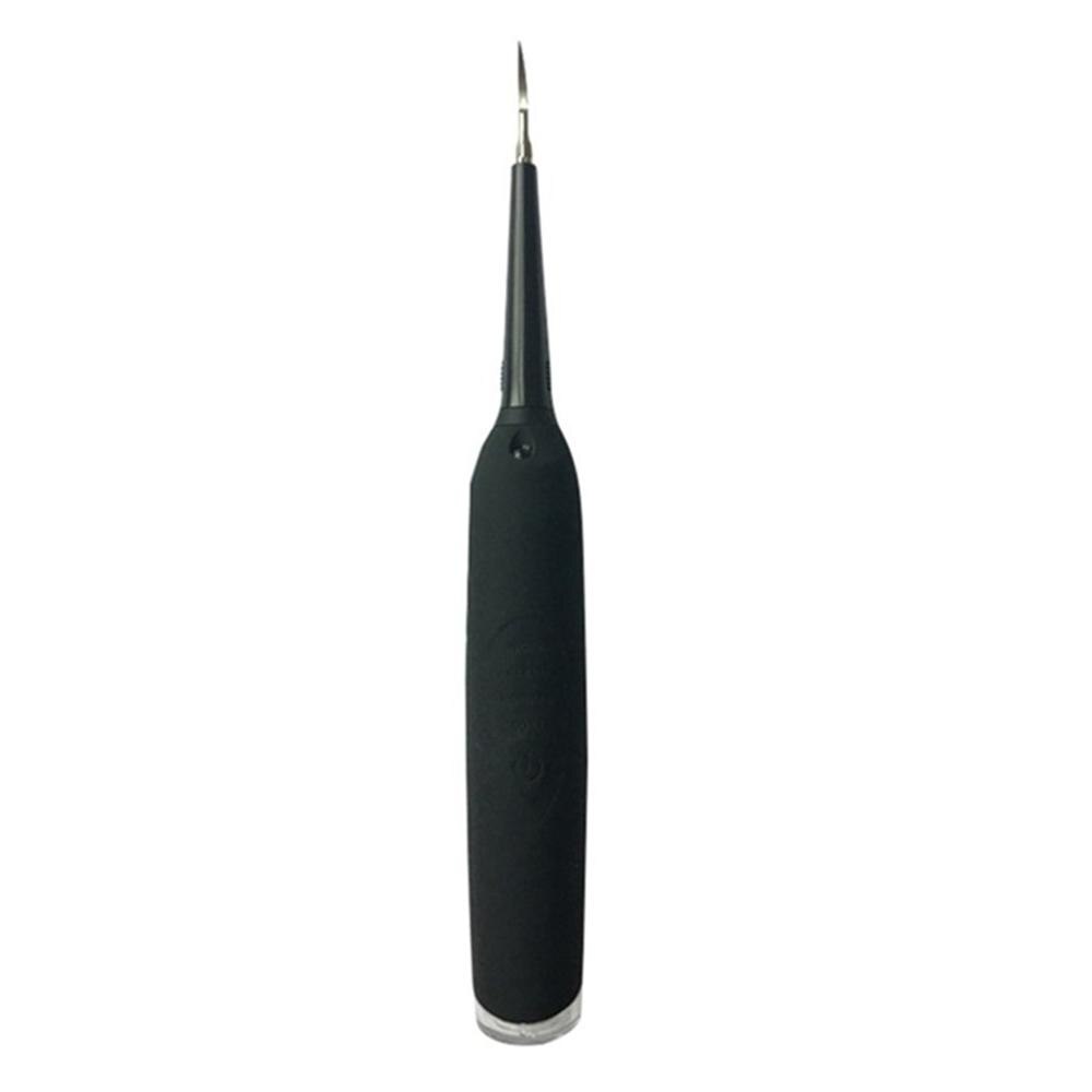 YJK031 Electric Ultrasonic Tooth Cleaner Household Calculus Remover Tartar Dirt Removal Artifact: black