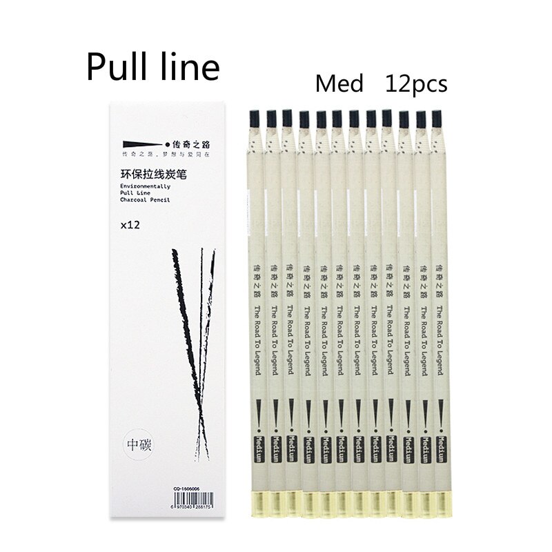 Schetsen Potlood Pull Lijn Houtskool Potlood Zacht/Medium Tekening Potloden Carbon Potloodschets Painting Potlood Gratis Snijden Art Supplies: B3