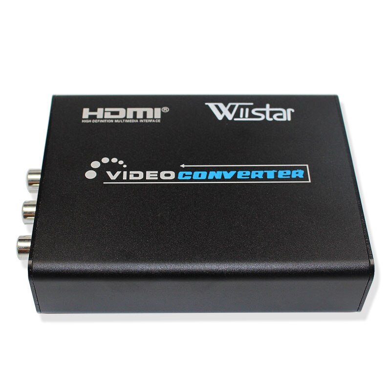 Wiistar HDMI to AV S-Video CVBS Video Converter HD 3RCA PAL/NTSC Switch HDMI to composite S VIDEO Adapter for TV PC with Adapter