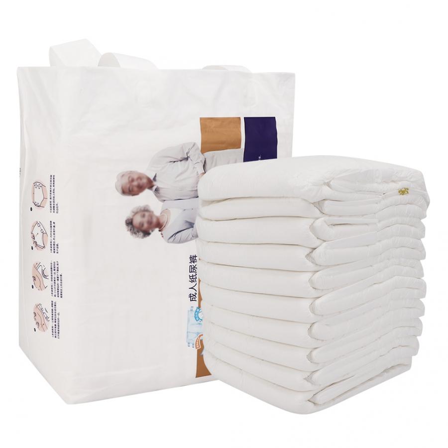 Waterdichte luiers voor volwassenen, 10 stuks, wegwerpluiers voor ouderen, pocketluiers, luierbroekjes voor ouderen en gehandicapten.: Xl
