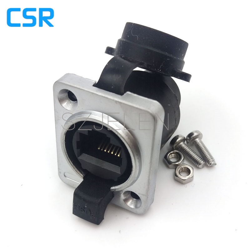 RJ45 socket vrouwelijke connectoren, RJ45 panel mount connector socket, RJ45 en stofdicht connector, IP65