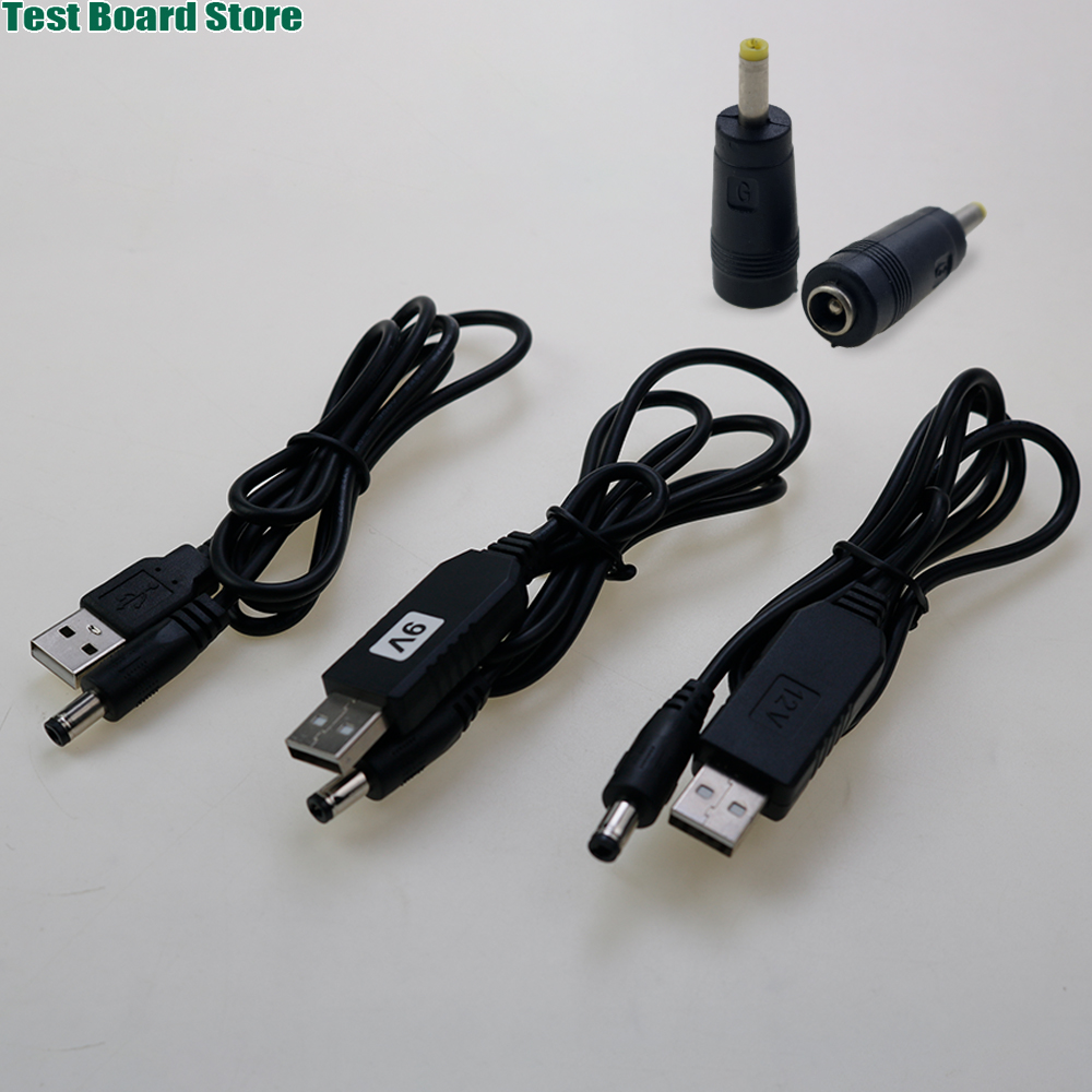Cavo di alimentazione USB 1Pce DC5V/9V/12V cavo adattatore convertitore di linea aumento universale 5.5*2.1mm spina router per computer portatile cavo di ricarica USB