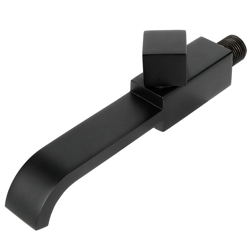 G1/2Inch Wall Mounted Wash Basin Sink Faucet Cold Water Tap Kitchen Bathroom Basin Square Faucet