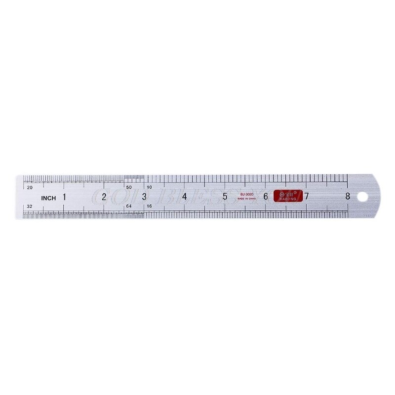 15/20/30Cm Straight Aluminium Ruler Meten Inch/Cm Naaien Craft Diy Thuis