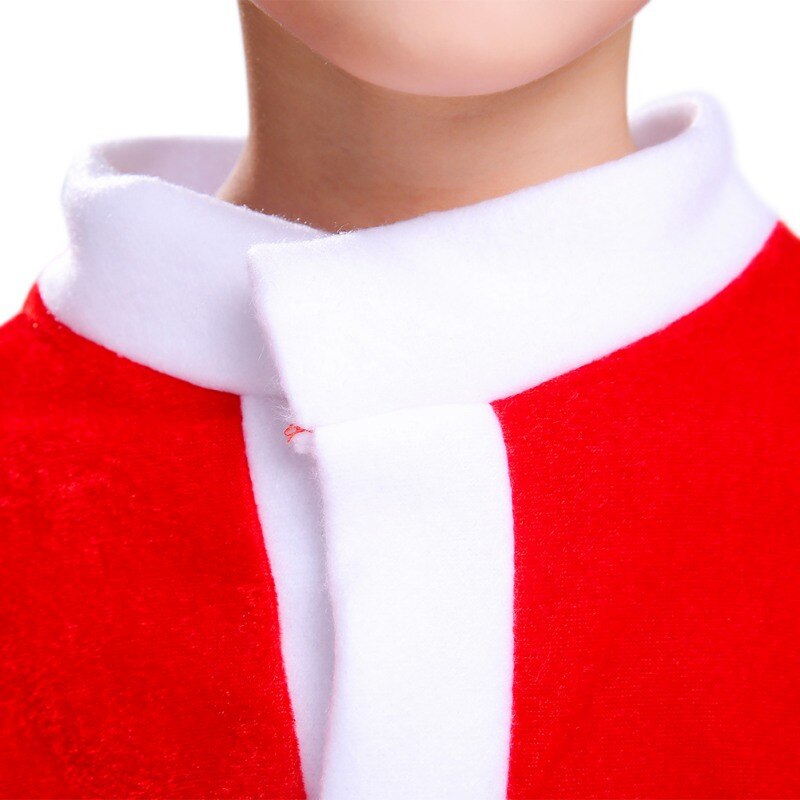 3pcs Christmas Costume Santa Claus Suit Male Costumes Children Clothing Set