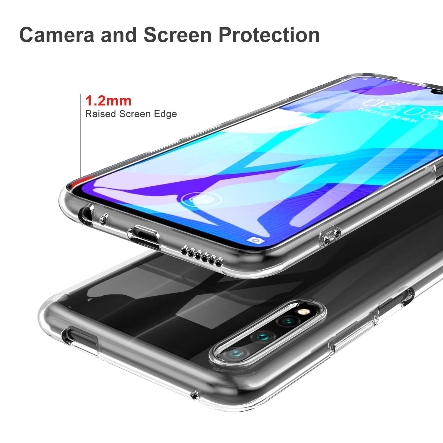 Transparante Mobiele Telefoon Funda Voor Huawei Y9S P Samrt Pro Case Cover Ultradunne Soft Tpu 360 Helder Shockproof Psmart y9 S