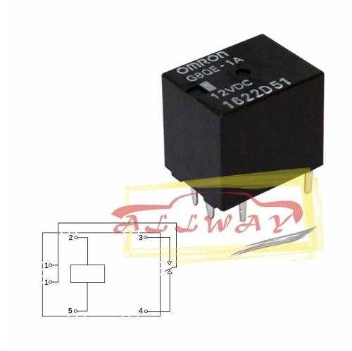 G8QE-1A de relé para reparación de unidad de dirección asistida eléctrica, para TOYOTA, CITROEN, PEUGEOT OMRON, DC12V, 2 uds.