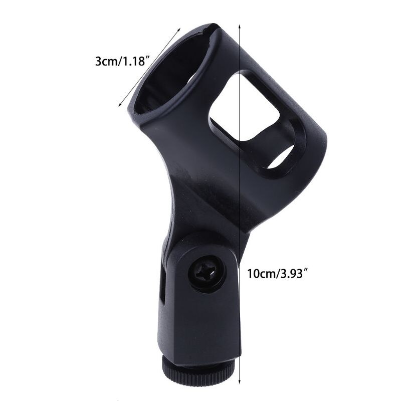 Plastic Flexible Clamp Clip Holder Mount Microphone Mic Stand Accessory