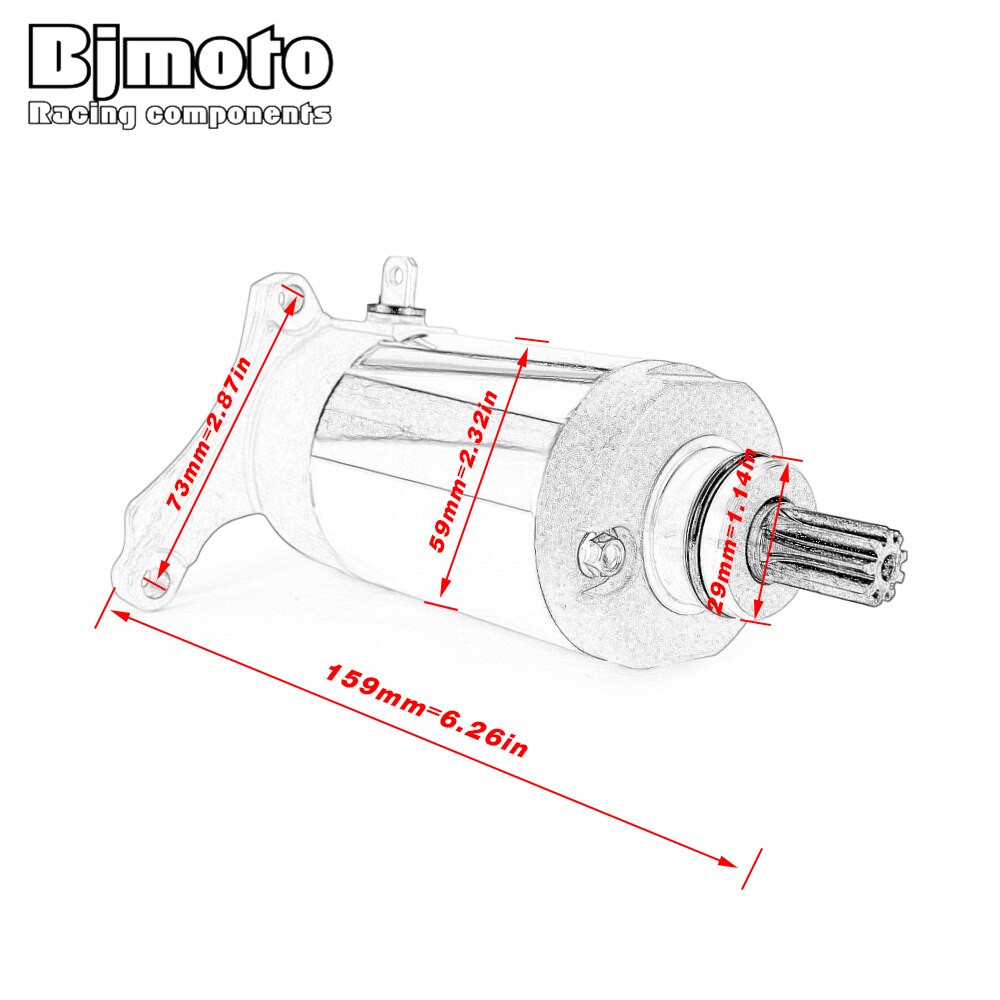 Démarreur pour Yamaha TW125 TW200 TRAILWAY 200 XT225 saro TT-R225 BW200 grande roue ST225 Bronco TTR230 TT-R230 TW 125 200