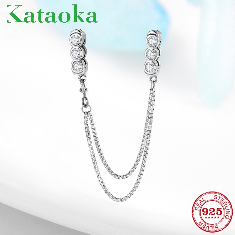 Chiaro CZ 925 sterlina d'argento Pinze Perline Pendenti E Ciondoli Monili Che Fanno in forma Originale Riflessioni Pendenti E Ciondoli Dei Braccialetti Dei Braccialetti