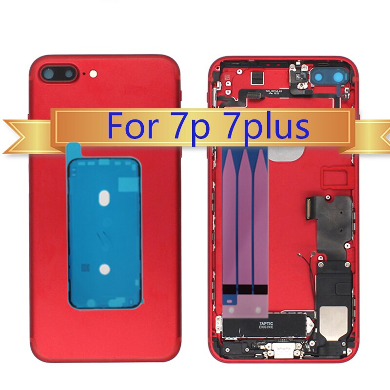 Fuldt hus etui flex kabel til iphone 7 plus batteri bagcover