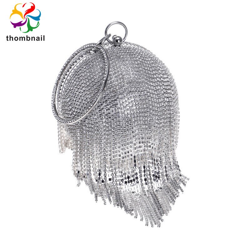 Silber und Farbe Tasche Frauen Diamant Abendessen-Party Abend Kupplung Tasche Promi Handtasche Damen Prom Cocktail Handtasche: Silber