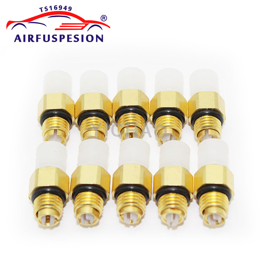 10pcs Air Suspension Repair Kit Air Valve M8*1 for Benz W251 W164 W212 W211 W220 W221 Air Connector Tube Brass Fittings