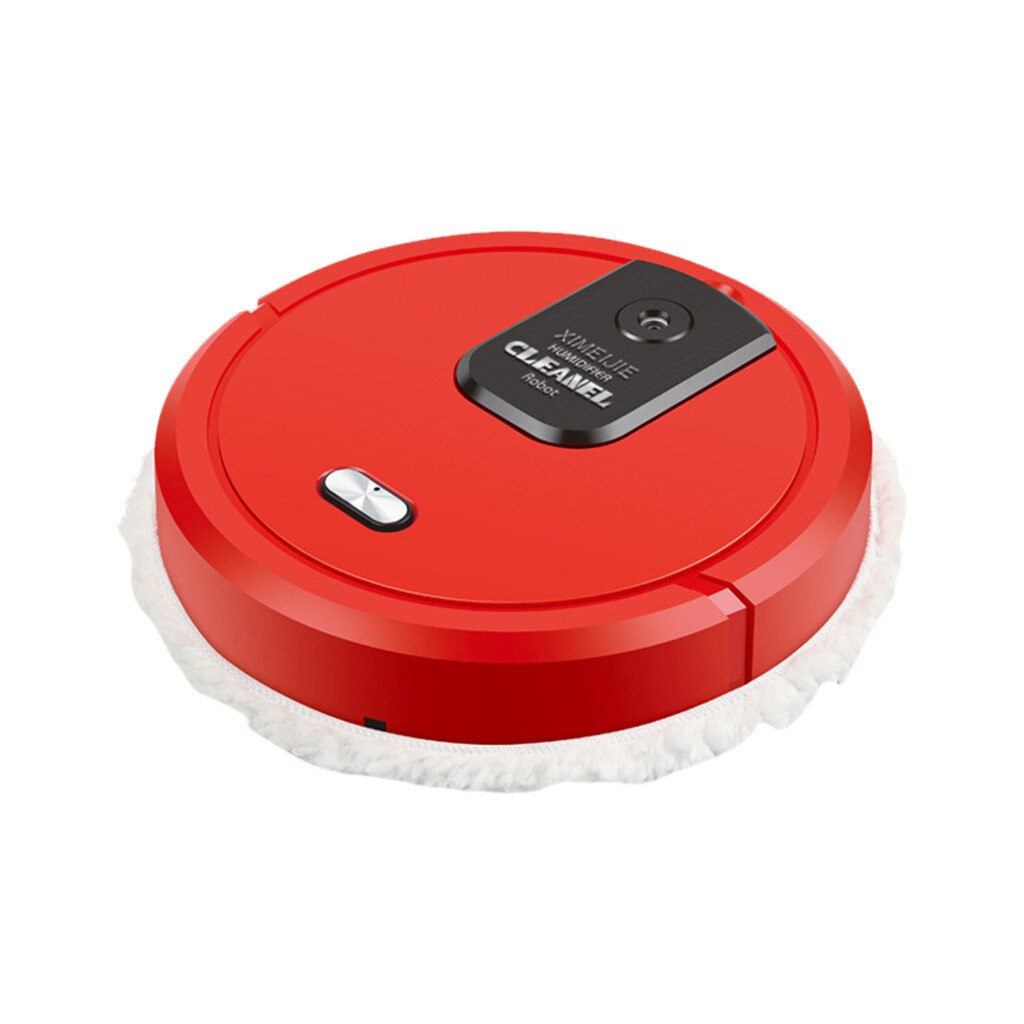 40# Three In One Intelligent Sweeping Robot Vacuum Cleaner Rechargeable Dry And Wet Robot Vacuum Cleaner Rechargeable robot: Red 