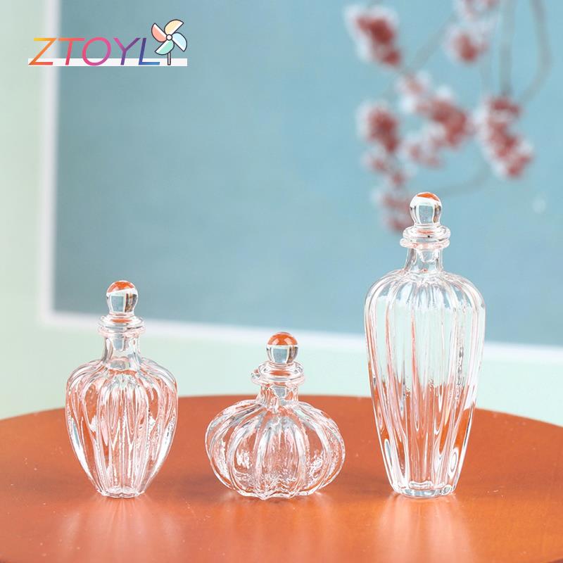 Poppenhuis Miniatuur Glazen Fles Glas Stopper Tiny Jar Flesjes Pop Decor Speelgoed
