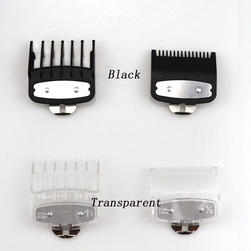 Guía de corte , peine de límite de corte de pelo con Clip de Metal, accesorios de corte de peluquero, cortadora aleatoria 1,5/4,5, 2 uds.