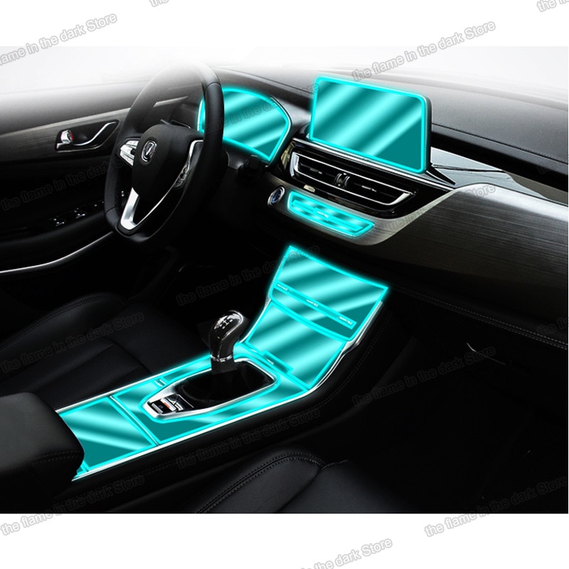 Lsrtw2017 tablero interior de coche transparente pantalla lcd engranaje panel película para Changan Cs75 adhesivo protector