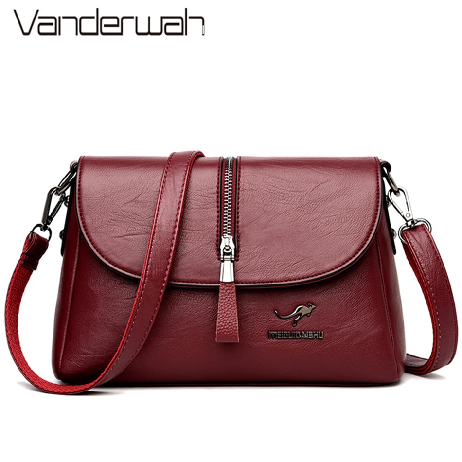 Causal kvinnor handväskor mjukt läder crossbody väskor för kvinnor liten axelremsväska dam handväska bolsos