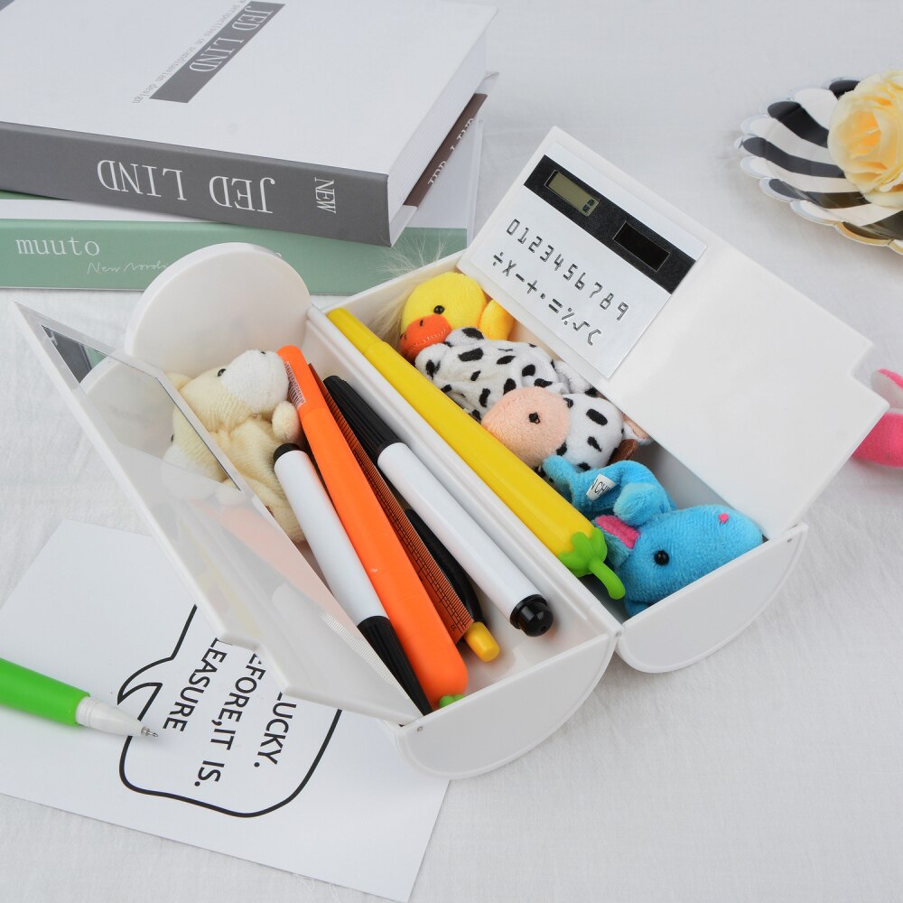 Zebra panda etui tas waterdicht dieren school etui schrijfwaren opbergtas kantoorbenodigdheden met liniaal mini boekje