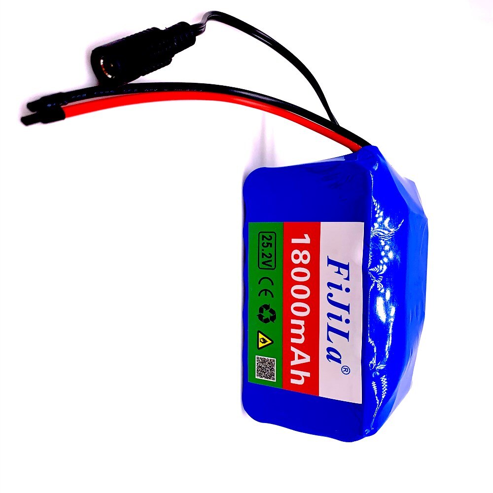 Batería de litio 6s3p 24V 18Ah 18650 25,2 v 18000mAh bicicleta eléctrica, ciclomotor/eléctrico/Paquete de batería de iones de litio con cargador