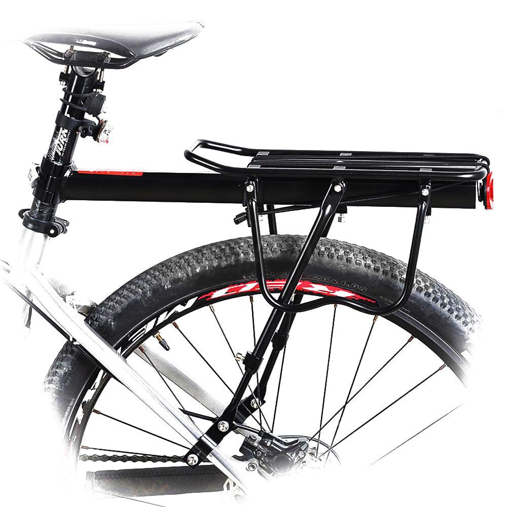 Mountain Bike Luggage Carrier Cargo Rear Rack Shelf Cycling Bag Stand Holder Trunk Fit 20-29'' Mtb &4.0'' Fat Bike