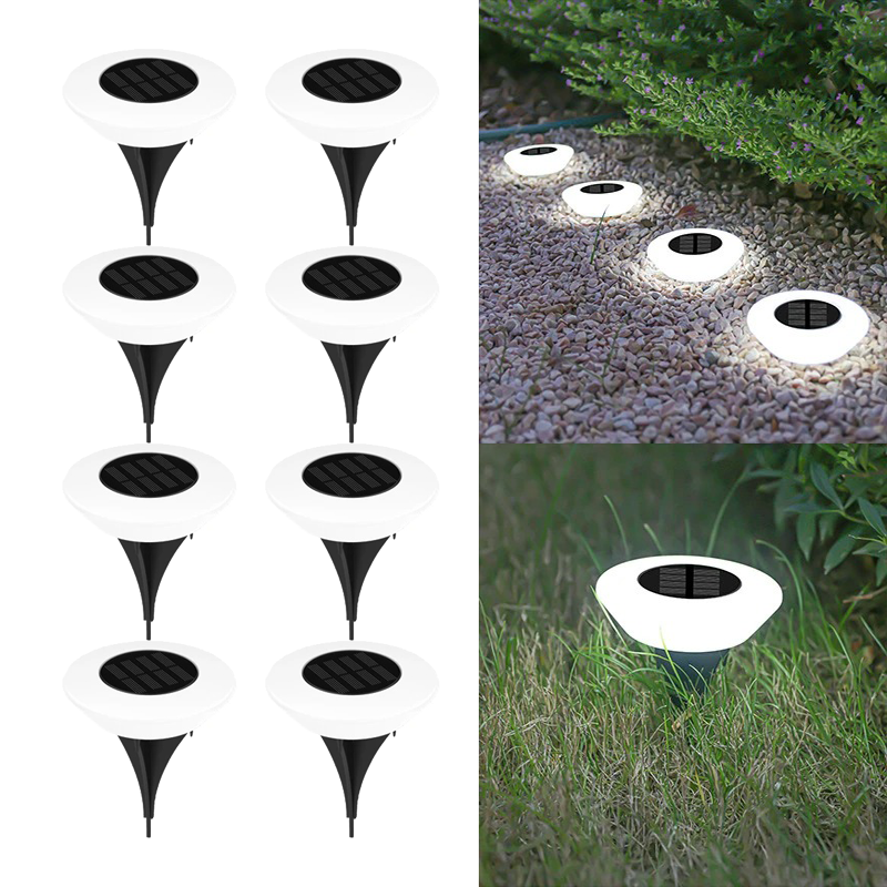 1-20Pack Solar Lights Outdoors Lamp 360° LED Floor Lights IP65 Waterproof with On/Off for Garden Yard Backyard Driveway Patio: forest green