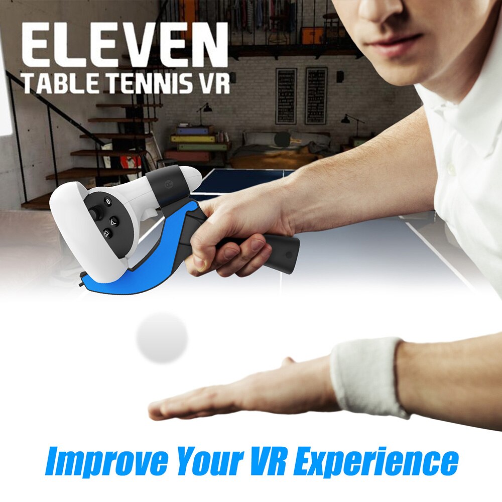 Table Tennis Racket Grip for Oculus Quest 2 Touch Controllers Playing Eleven VR Game Ping Pong Gaming accessories