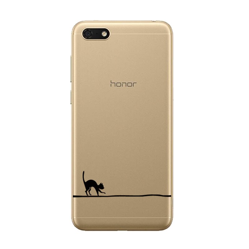 Siliconen Kat Case Voor Huawei Honor 7A Case 5.45 "Inch Zachte Telefoon Case Voor Honor 7A 7 Een DUA-L22 russische Back Cover Coque Bumper