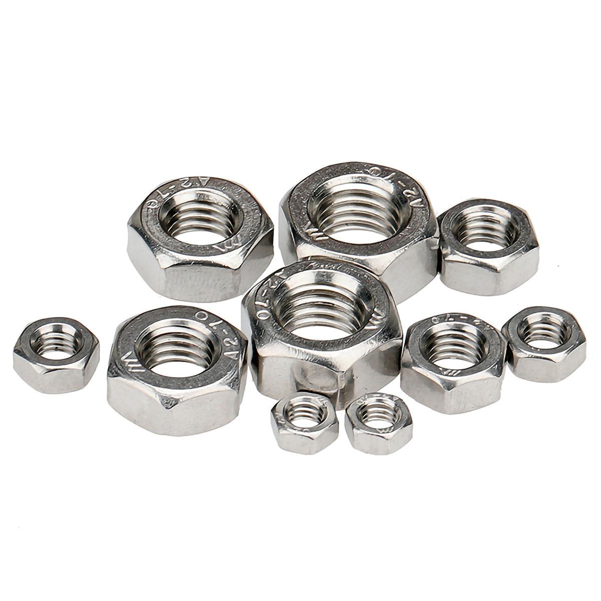 M3/M4/M5/M6/M8/M10/M12/M14/M16 Screw Bolt 316 Stainless Steel Hex Hexagon Nut