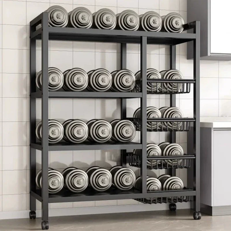 Carro de cesta de verduras para cocina, estante de almacenamiento multifuncional, carrito rodante móvil para fruta, horno microondas, organizador de cocina