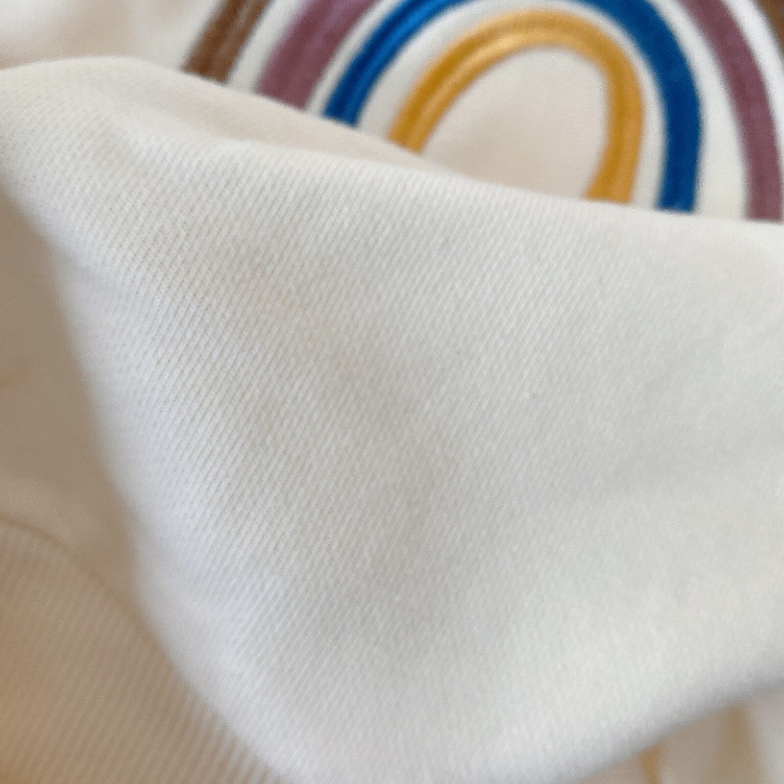 Efterår baby piger broderi regnbue sweatshirts langærmede toppe børn småbørn drenge pullover sweatshirt regnbue t-shirt tøj