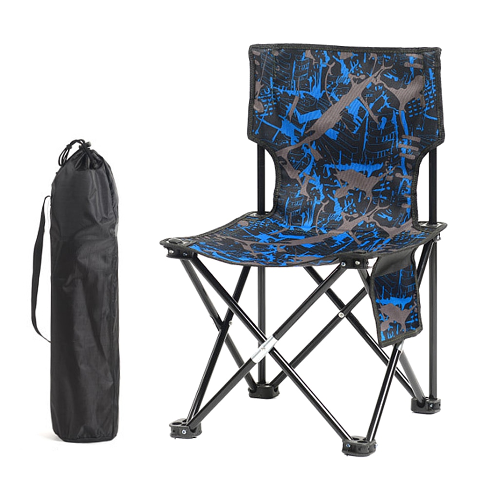 Tragbare Falten Angeln Stuhl Hocker für Outdoor Camping Wandern Picknick Reise Ultraleicht Klappstuhl Hocker: Blue CM Chair