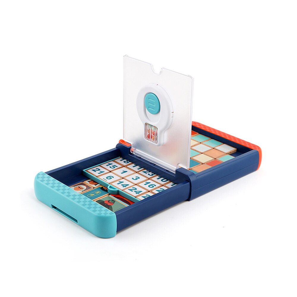 Houten Schuifdeuren Puzzel Blok Spel Logische Vermogen Training Educatief Jigsaw Speelgoed Draagbare Speelbaar Interactive Cadeau Voor Kinderen