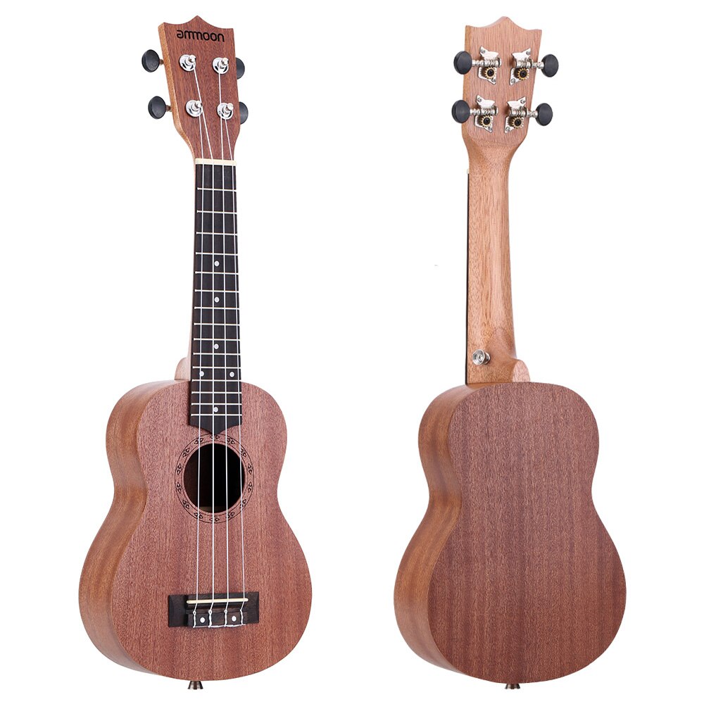 Ammoon 21 "Akoestische Ukulele Sapele Ukelele 15 Fret 4 Strings Snaarinstrument