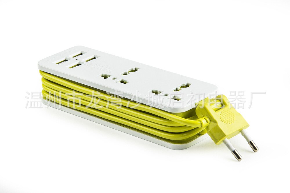 EU socket 220V10A universal 4 usb port wall face plate power cube usb wall socket eu