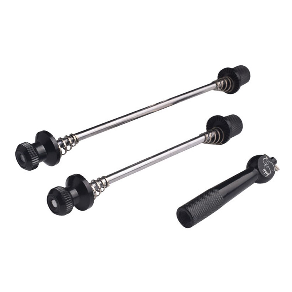 Ultralight anti furto Aste E Sganci Rapidi Strada MTB Della Bici Ruote di Blocco di Sicurezza Della Bicicletta a Sgancio Rapido: bianca