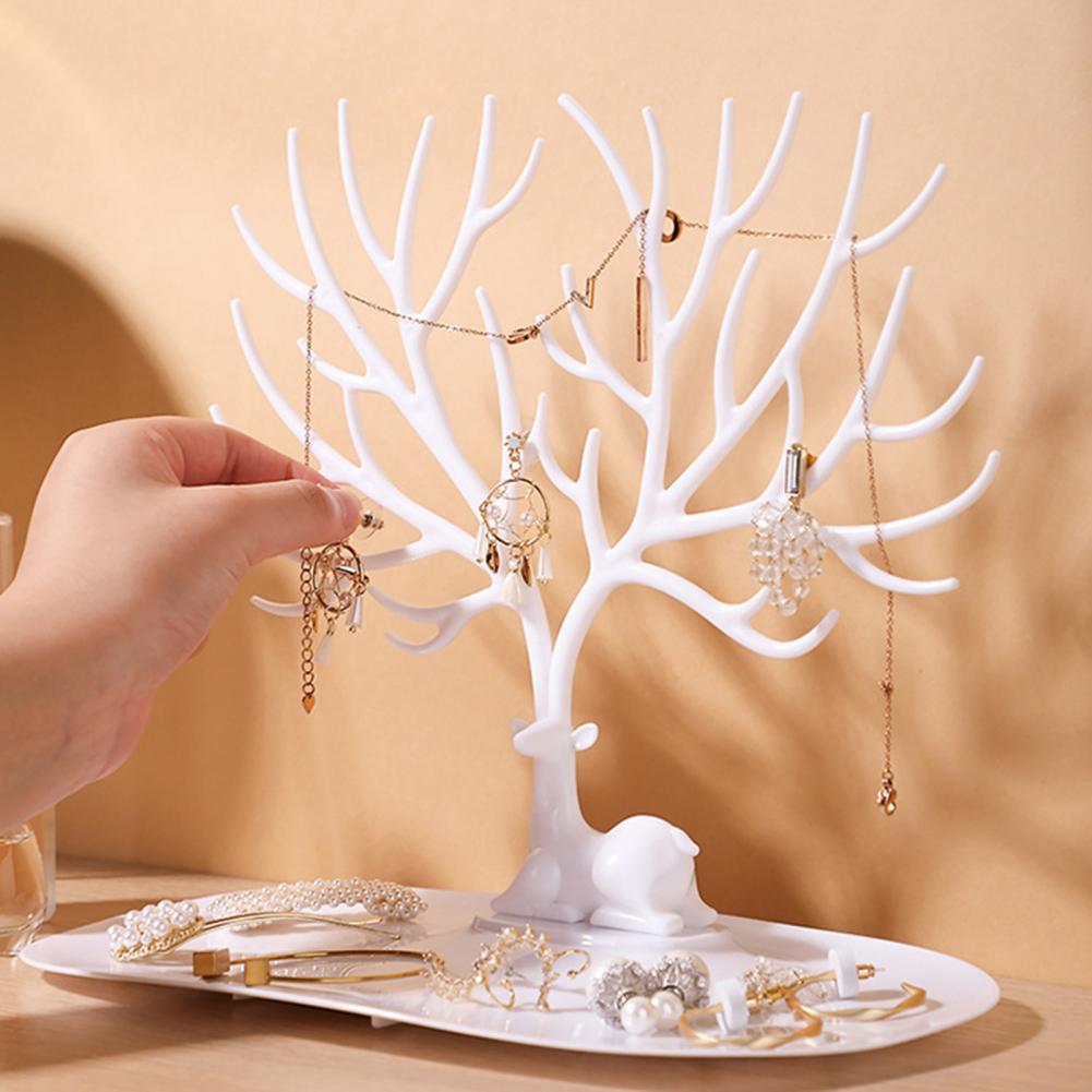 Little Deer Jewelry Stand Display Jewelry Organizer Tray Tree Earring Holder Necklace Ring Pendant Bracelet Display Storage Rack