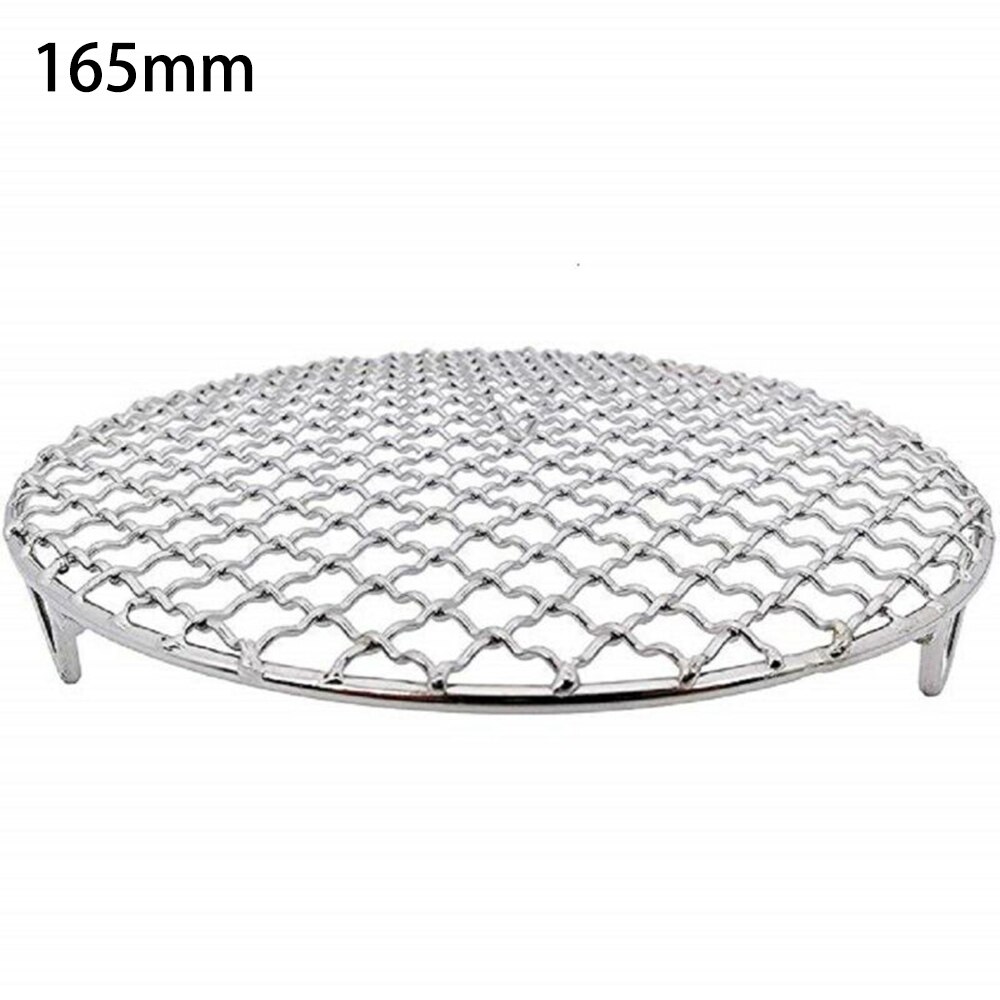1pcs Round Cooling Baking Rack 304 Stainless Steel Wire Oven Grill Sheet 165mm/180mm/200mm/240mm/295mm BBQ Accessories Korean: 165mm