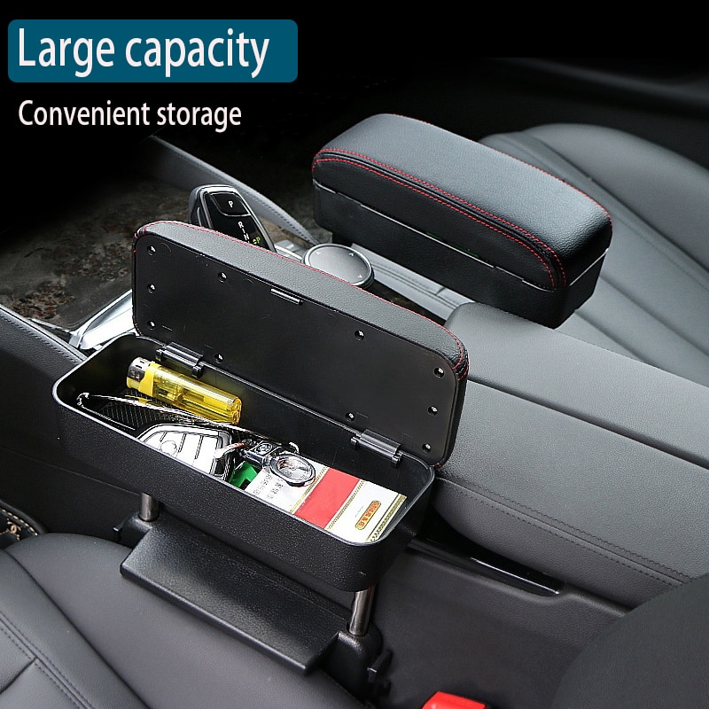 Auto Armsteun Doos Auto Elleboog Rest Universal Auto Seat Gap Organizer Draadloze Lading Armsteun Box Set Opslag Case Auto Accessoires