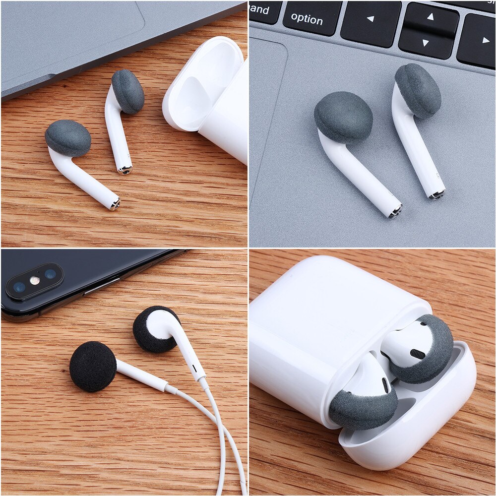 Oortelefoon Tips Cover Vervanging Zachte Oortelefoon Foam Cover Spons Oor Pad Case Hoofdtelefoon Anti Slip Beschermende Voor Airpods Earpods