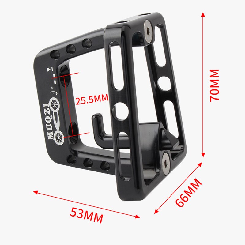 Muqzi Bicycle Front Carrier Block - For Brompton Dahon Folding Bike - Aluminum Alloy - Foldable Cargo Rack Bracket