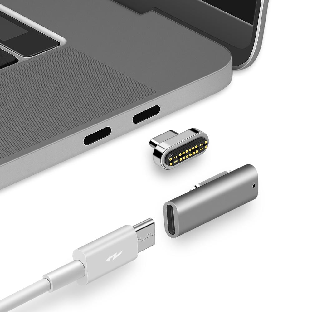 USB di tipo C Adattatore Magnetica 24PINS 40Gbps data, 100W e 20V/5A Carica 5K @ 60Hz Per Thunderbolt 3 Per Il TIPO USB-C Devic Libera la nave