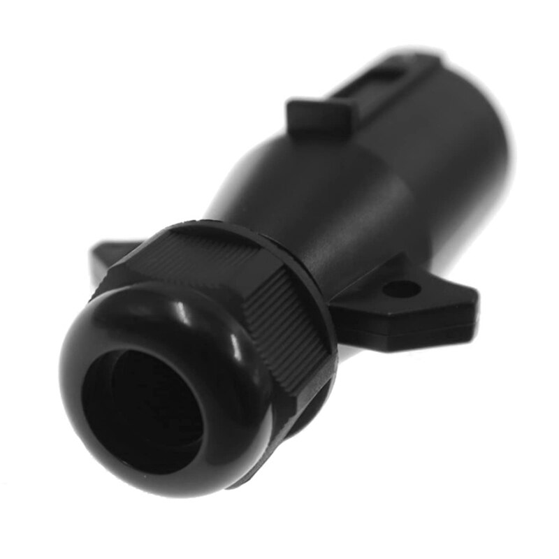 7 Pin Trailer Side Replacement Plug Adapter Waterproof 7 Way Round RV-Style Trailer Connector