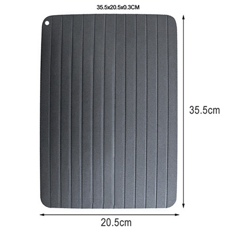 Quick Defrost Chopping Board Tray Aluminum Thaw Plate Food Mat Cutting Board