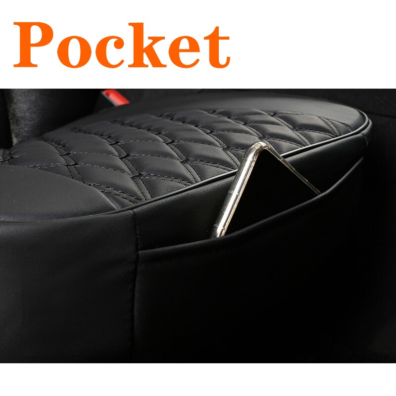 Waterdichte Lederen Auto Bekleding Universele Ademend Auto Voor Achter Zitkussen Protector Mat Pad Voor Truck Suv Van